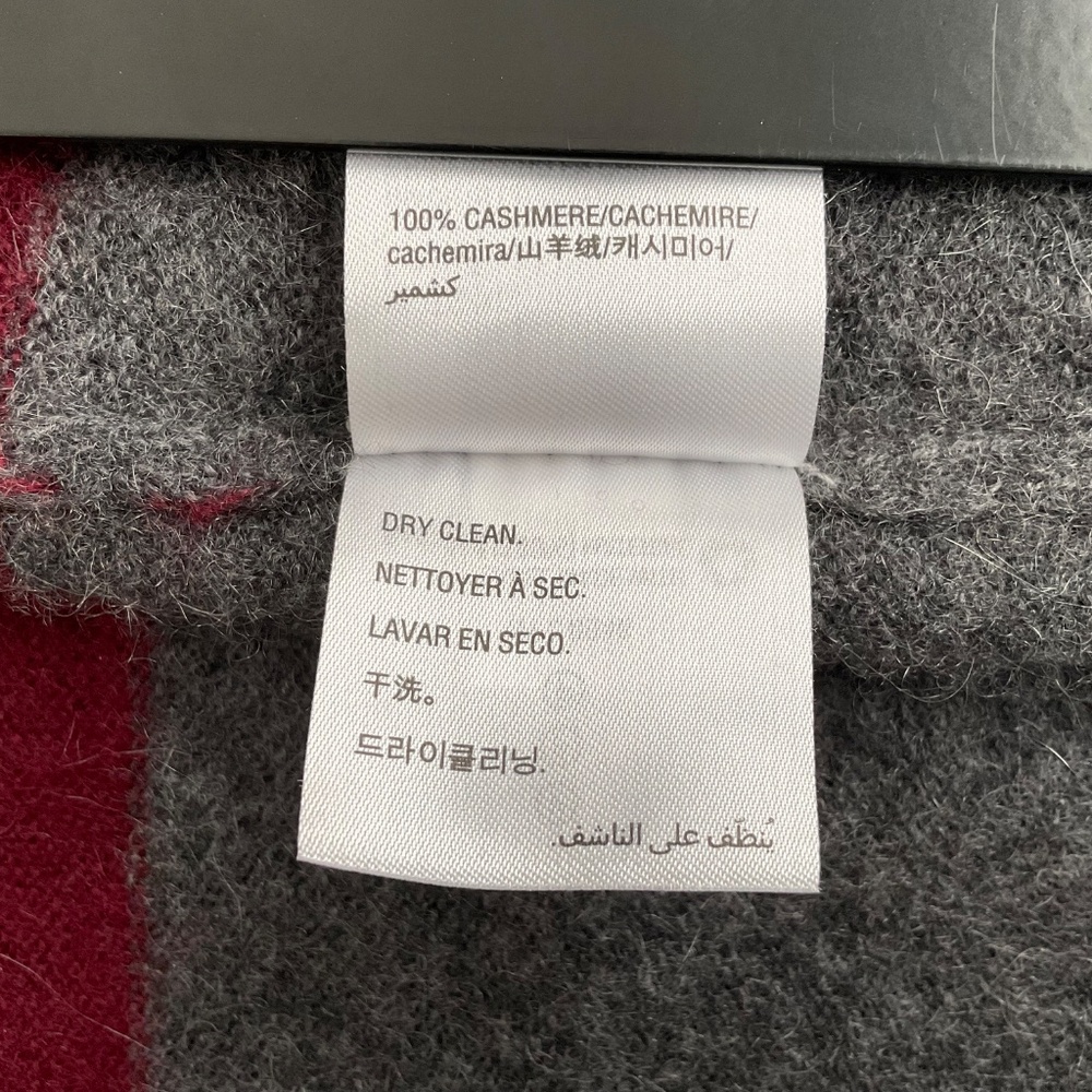 Charter Club Luxury 100% Cashmere V-Neck Sweater XL Colorblock Striped Classic - Picture 9 of 10